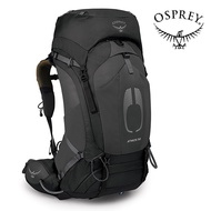 【Osprey 美國】Atmos AG 50 網架登山背包 男 黑色 L/XL｜輕量健行背包 網架背包 自助旅行 徒步旅行後背包