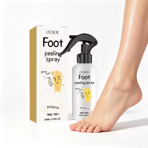 Foot Peeling Spray Dead Skin Callus Remover Mist for Dry Cracked Heels Soften Rough Foot Skin & Elim