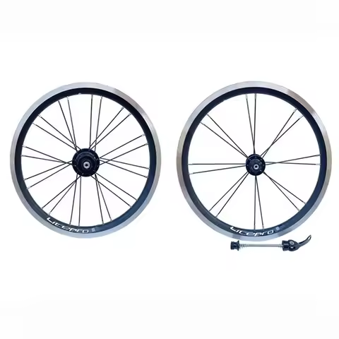 LITEPRO 16 Inch Folding Bike Shift Speed Wheel Set EIEIO 4 Bearing Quick Release 305 Wheelset For 8/