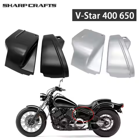 Motorcycle Accessories Side Battery Fairing Covers Panel For Yamaha V-Star XVS400 XVS650 Dragstar DS