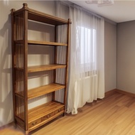 【吉迪市100%全柚木家具】MU-03B 柚木四層三抽置物架 層架 書架