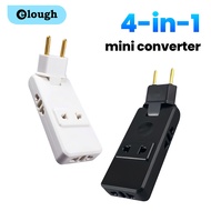 Elough EU Plug Adapter 2-pin 4.8mm Power Adapter Foldable CN USA to EU Europe Travel Adapter