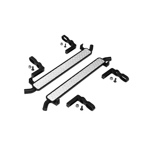 Hot Racing TRXF33DP01 Aluminum Diamond Rock Rail Side Step for 1/10 Traxxas TRX-4