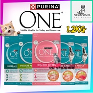 PURINA ONE Dry Cat Food 1.2kg /Kitten / Adult / Indoor / Urinary /Hairball / RC Hair & Skin / TOTW