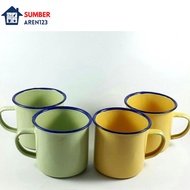 Gelas Kaleng Gelas Jadul Gelas Seng Enamel Polos Gelas Vintage