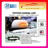 Alphard vellfire anh20 estima acr50 noah Voxy side mirror Rear view mirror running water turn signal