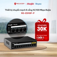 Ruijie Reyee RG-ES110F-P Switch Network Switch - 10-port 10/100 Mbps Network Switch with PoE Support