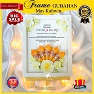 Special White Edition Sale Frame Gubahan Mas Kahwin / Frame Cek Hantaran