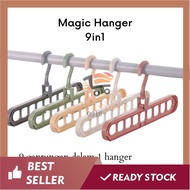 GANTUNGAN OS - A204 - Magic Hanger Instant 9 in 1 - 9 in 1 Clothes Hanger - Magic Clothes Hanger