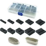 620pcs Dupont Connector 2.54mm, Dupont Cable Jumper Wire Pin Header Housing Kit, Male Crimp Pins+Fem