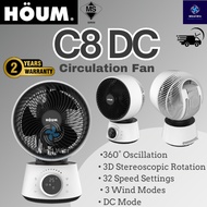HOUM AIR CIRCULATION FAN SERIES C8 DC [8"] TABLE FAN / KIPAS MEJA HOUM 【 2 YEAR WARRANTY】