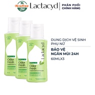 Combo 3 Dung Dịch Vệ Sinh Phụ Nữ Lactacyd Ngăn Mùi 24H 60ml