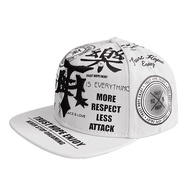 Hip-Hop Hip Hop Baseball Hat Men and Women Street Fashion Print Embroider Flat Brim Peaked Cap Youth