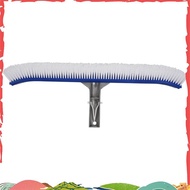 18 Inch Outdoor Pool Wall Brush Swimming Pool Cleaning Tool Aluminum Handle for Pond Spa  Pools Alga