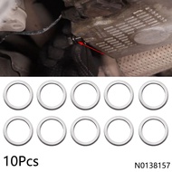 10PCS M14 Engine Oil Drain Plug Crush Washers Gaskets Seal N0138157 For Volkswagen Touareg Audi A3 A