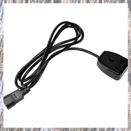 [Z F L U] IEC320 C14 to UK BS1363A Outlet Socket,IEC C14 Male Plug to UK 3Pin Female Socket Power Ad