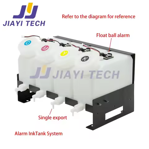 1.8L Single Export Alarm Ink Tank System Alarm Continuous Ink Supply System for Epson Roland Mutoh M