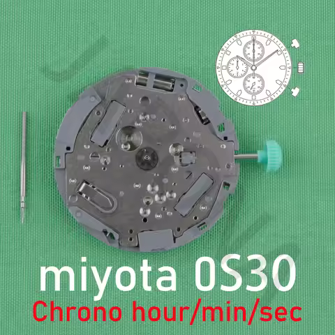 0s30 movement miyota 0S30-3 movement Chronograph movement japan movenment Can incorporate tachymeter