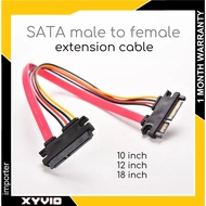 SATA Extension Cable [ 7 + 15 Male to Female ] 10inch | 12inch | 18inch Extension Cable