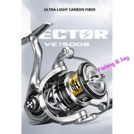 Carbon fiber spinning reel Ultra lightweight 6+1 bearing Sturdy reel body Power handle Reel spinning