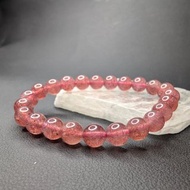 草莓晶/士多啤梨晶 Strawberry Quartz 手串 俄羅斯 8mm
