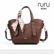 COD-NUNU Alice Bag - Women Fashion Crossbody Bag Handbag PU Leather Free Ribbon Women's PU Leather S