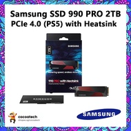 [In Stock] Samsung Ssd 990 Pro 2tb Pcie 4.0 (Ps5) With Heatsink /Samsung Ssd 990 Pro Pcie 4.0 /Immed