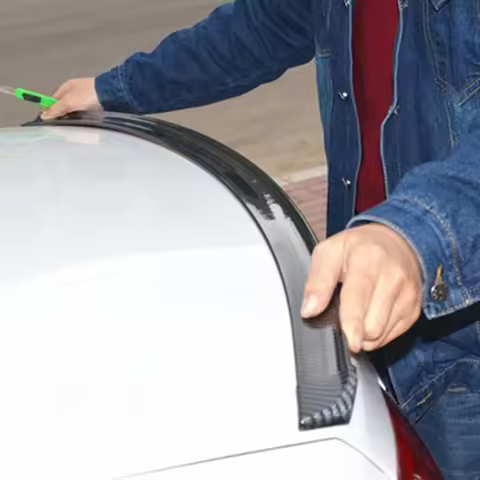 Universal Spoiler 1.5M Car-Styling 5D Carbon Fiber Spoilers DIY Refit Spoiler For Audi BMW Toyota Ho