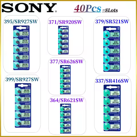 40Pcs Original SONY CR2032 battery CR2025 CR2016 CR1632 CR1220 CR1620 CR2450 CR2430 371 SR920SW 377