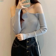 Knitted Top Suspenders Top Bateau Collar Free Size Halter Neck Hot Girl