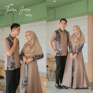 Gamis Remaja Couple Pasangan Gamis Batik Couple Kombinasi Gamis