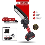 Bosch Chainsaw Cordless Chainsaw Saw Gergaji Elektrik Mesin 6”Inch Mini Chainsaw