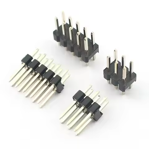 10pcs 2.54mm Pitch 2x3 2x5 6 10 Pin Male Double Row Straight Pin Header Strip Connector 6P 10P