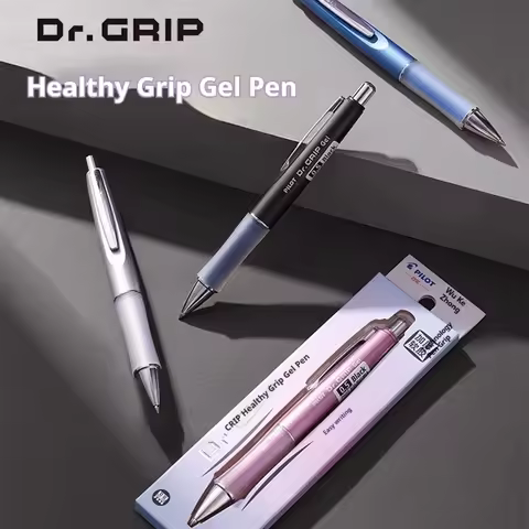 Pilot Dr. Grip Retractable Gel Pen,0.5mm Black Ultra-Soft Grip&Low Center Design Smooth Writing Sign