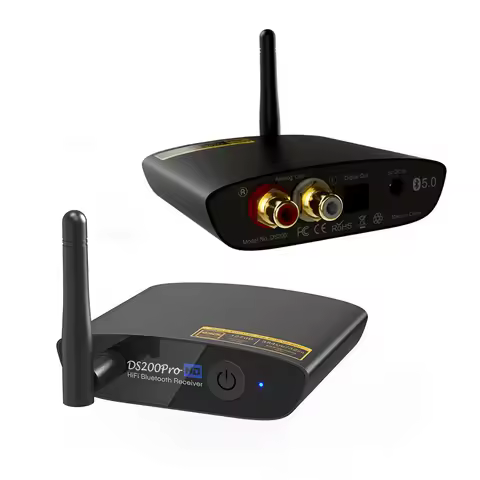 New 1Mii DS200Pro RCA & Optical Out Bluetooth 5.2 Adapter 121dB/384KHz/32bit DAC Audio HiFi Bluetoot