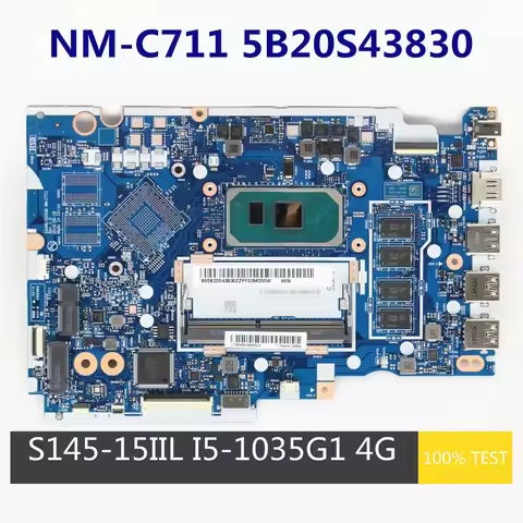 For Lenovo Ideapad S145-15IIL V15-IIL Laptop Motherboard GS44D/GS54D NM-C711 5B20S43830 I5-1035G1 CP