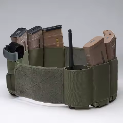 ​Tactical Vest Elastic Cummerbund 4 x AR Magazine Pouches Stretch Cummerbund For LBT LBX FCPC Slicks