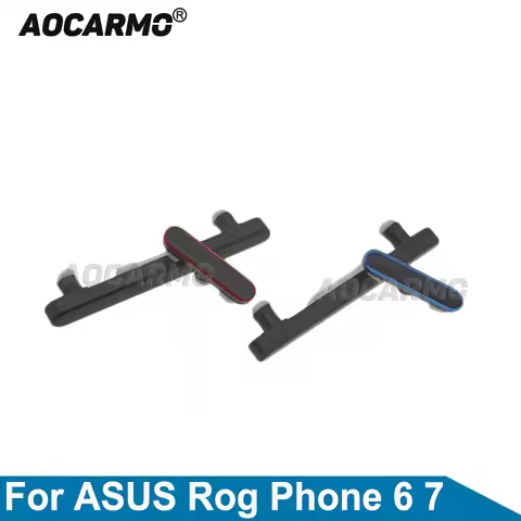 Aocarmo Side Button Key Power & Volume Key For ASUS Rog Phone 6 7 Rog6 ROG7 Replacement Parts