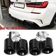 Carbon Fiber Exhaust Tip For BMW G20 G21 M340i 2019 2020 2021 2022 3 Series Dual M Performance xhaus