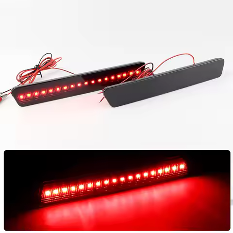 2pcs Red or Amber Shell LED Side Marker Light Bumper Lamps for Ford Mustang 1999 - 2004 Base Shelby 