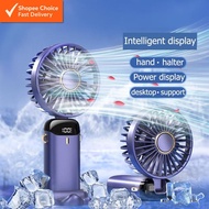 Mini Handheld Fan –  5-Mode Portable Foldable Small Fan with Digital Display, USB Charging & 3000mAh