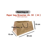 Brownies Paper Bag 30x15x15 size M