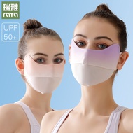 Ice Silk Mask Washable Sunscreen Cycling Ice Silk Face Mask Multiple Colors Adjustable Breathable Cool Women Mask ⚡Spring