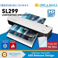 SL299 Hot & Cold Laminator Office A4 Laminate Machine A4 Photo Document Mesin Laminated Laminating Q