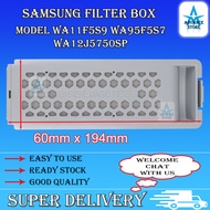 64mm x 194mm = SAMSUNG FILTER BOX WASHING MACHINE WA11F5S9 WA95F5S7 WA12J5750SP