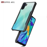 OPPO A91 Armor Transparent Hard Case for Mobile Phones (6.4 inch)