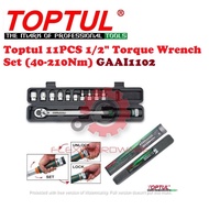 Toptul 11PCS 1/2" Torque Wrench Set (40-210Nm) GAAI1102