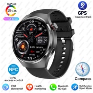 2025 Watch GT4 Pro - 1.43" AMOLED HD Touchscreen (360×360) GPS + NFC Bluetooth Calling 24/7 Heart Ra