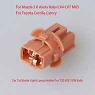 1Pcs 90075-60002 For Mazda 3 Axela Tail Brake Light T20 Bulb Lamp Holder Socket Accessories