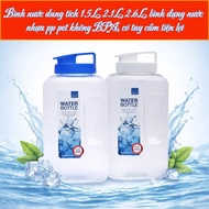 2L 2.6L Large Capacity Water Bottle – Personal Water Bottle for School, Work, Gym with Handle